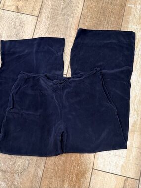 Eileen Fisher | Navy Blue Silk Pants
